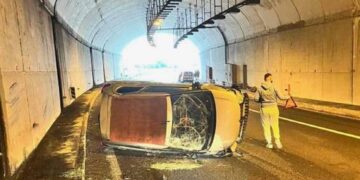 Τροχαίο για την Πηγή Δεβετζή στην Εγνατία Οδό στην Καβάλα: Μεταφέρθηκε στο νοσοκομείο (video)