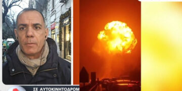 Βυτιοφόρο με υγροποιημένο αέριο συγκρούστηκε με φορτηγό σε αυτοκινητόδρομο – Η στιγμή της έκρηξης (video)