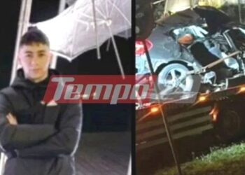 Λουλούδια και κεριά στο σημείο που έχασαν τη ζωή του από τροχαίο ο 19χρονος Νίκος και η 17χρονη Αγγελική (video)