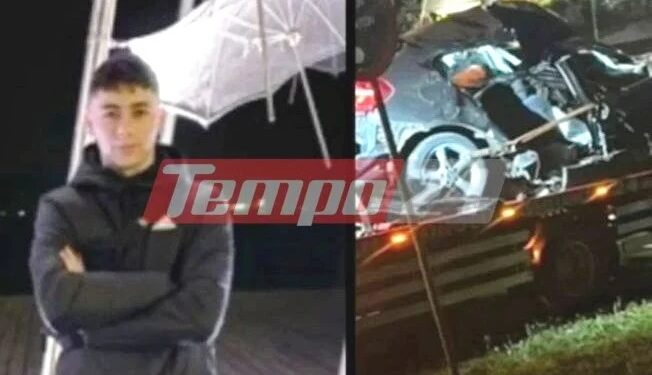 Λουλούδια και κεριά στο σημείο που έχασαν τη ζωή του από τροχαίο ο 19χρονος Νίκος και η 17χρονη Αγγελική (video)