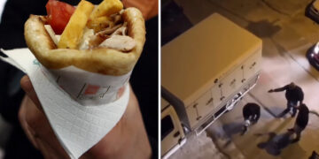 Έκλεισε το δρόμο να πάρει σουβλάκια και ζήτησε τα ρέστα: «Και τι να κάνω;» – Δείτε βίντεο