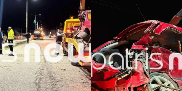 Νέα τραγωδία στην άσφαλτο: Ένας νεκρός και τραυματίες σε σφοδρό τροχαίο τριών ΙΧ – Σμπαράλια τα αυτοκίνητα (video)