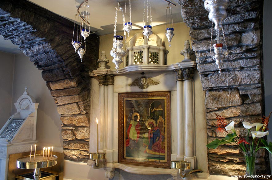 evresi eikonas panagias tinos