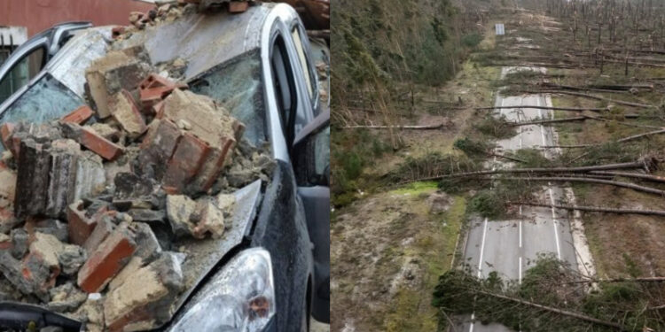 Τουλάχιστον πέντε νεκροί από την καταιγίδα Κριστίν στην Πορτογαλία – Χωρίς ρεύμα 450.000 σπίτια (εικόνες – βίντεο)