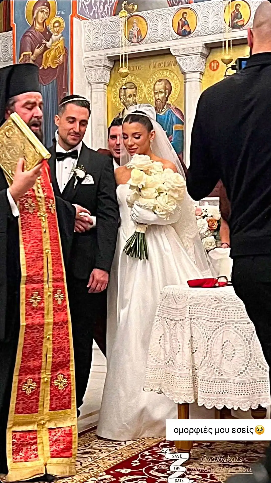 Παντρεύτηκαν Σάκης Κατσούλης και Μαριαλένα Ρουμελιώτη – Οι πρώτες εικόνες από τον γάμο των πρώην παικτών του «Survivor» 3 katsoulis2