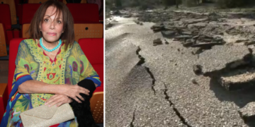 Alldaynews.gr Μαίρη Χρονοπούλου: Εικόνες βιβλικής καταστροφής έξω από το σπίτι της λόγω της κακοκαιρίας – Ο δρόμος άνοιξε στα δύο και βούλιαξε (video)