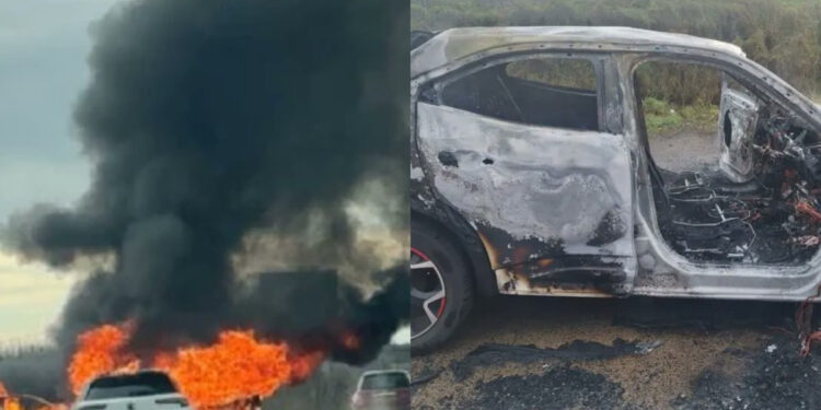 Άγνωστοι έσωσαν μωρό 9 μηνών, όταν το έβγαλαν από φλεγόμενο αυτοκίνητο