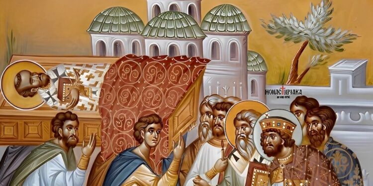 Σήμερα γιορτάζει το όνομα που το λείψανο του Αγίου περίμενε επί 30 έτη θαμμένο στον τόπο της εξορίας και του μαρτυρίου του