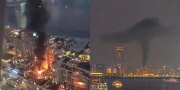 Φωτιά σε πολυτελές ξενοδοχείο του Ντουμπάι μετά από ιρανική πυραυλική επίθεση