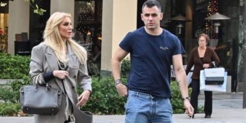 Kατερίνα Καινούργιου και Παναγιώτης Κουτσουμπής πήγαν στην Αίγινα για να προσκυνήσουν στον Άγιο Νεκτάριο