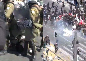 Επεισόδια, συλλήψεις και χημικά μετά το συλλαλητήριο για τα Τέμπη στο Σύνταγμα