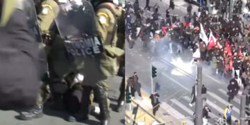 Επεισόδια, συλλήψεις και χημικά μετά το συλλαλητήριο για τα Τέμπη στο Σύνταγμα