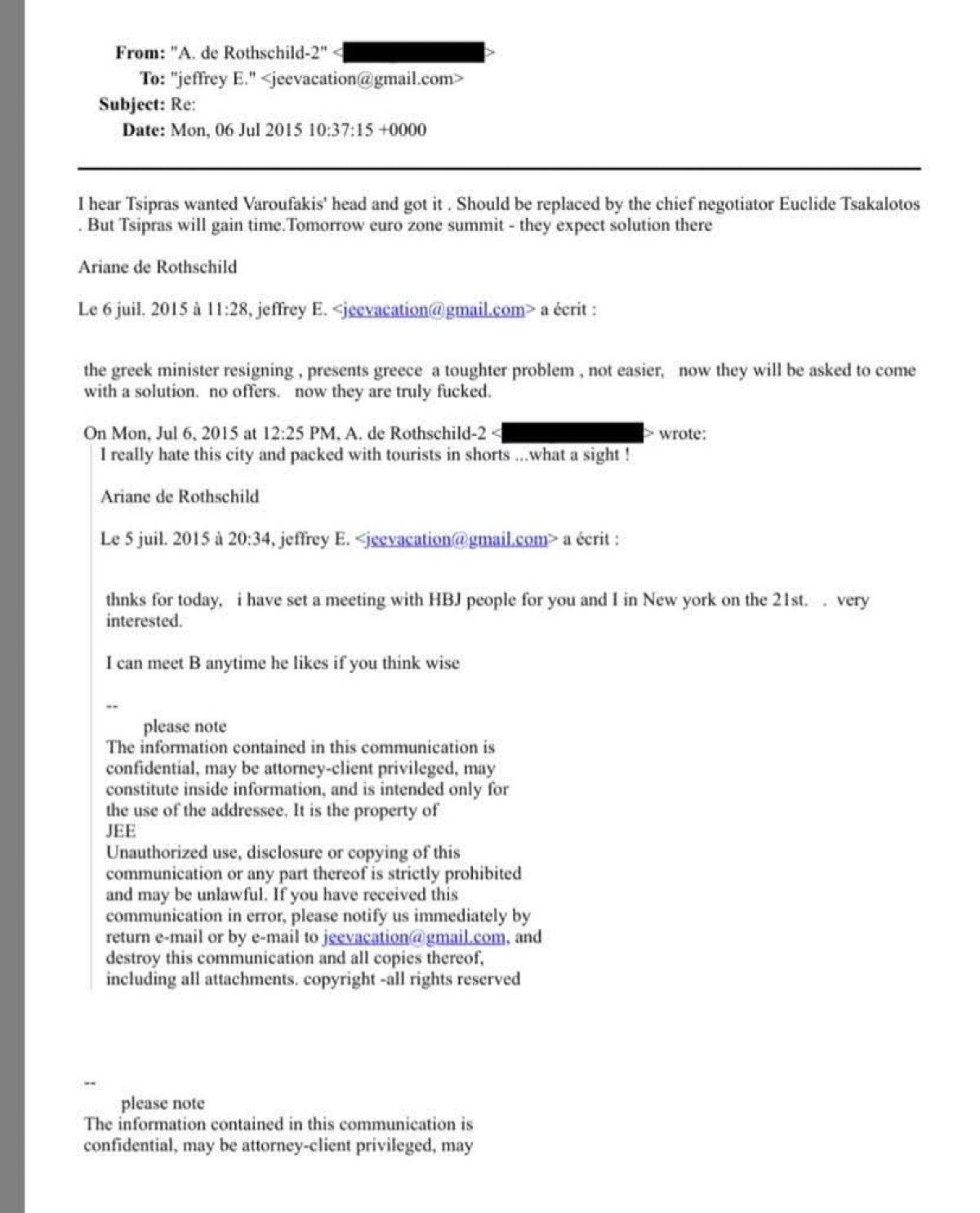 Τα αρχεία Επστάιν «καίνε» και την Ελλάδα