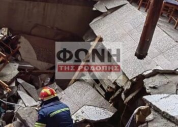 Πανικός σε ταβέρνα: Κατέρρευσε πάτωμα – Πελάτες βρέθηκαν στο κενό