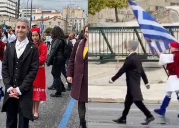 Παρέλαση 25ης Μαρτίου: Μαθητής παρέλασε ντυμένος Καποδίστριας