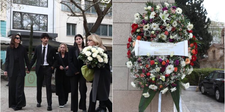 Σε λαϊκό προσκύνημα η σορός της Μαρινέλλας: Με δάκρυα στα μάτια η κόρη και τα εγγόνια της