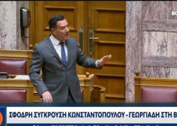 Βουλή: Άγρια κόντρα Κωνσταντοπούλου – Γεωργιάδη γιατί τον βιντεοσκοπούσε ενώ έτρωγε κρακεράκια