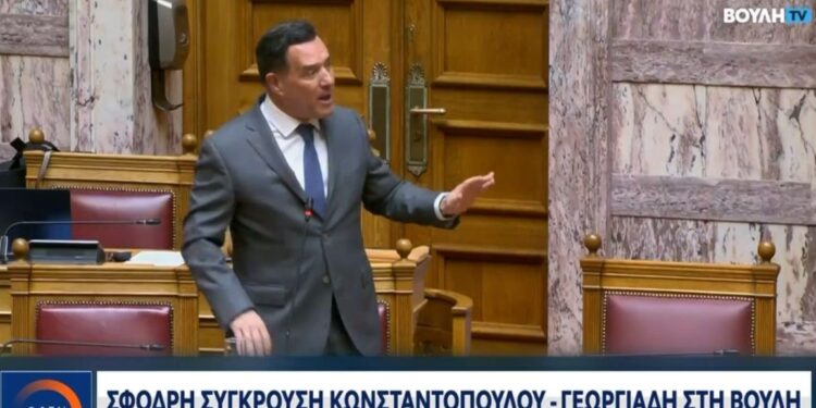 Βουλή: Άγρια κόντρα Κωνσταντοπούλου – Γεωργιάδη γιατί τον βιντεοσκοπούσε ενώ έτρωγε κρακεράκια