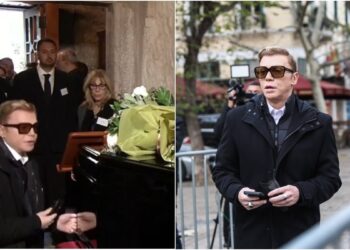 Κηδεία Μαρινέλλας: Συντετριμμένος ο Τάκης Ζαχαράτος – Η στιγμή που ο Τάκης Ζαχαράτος «λυγίζει» πάνω στο φέρετρο