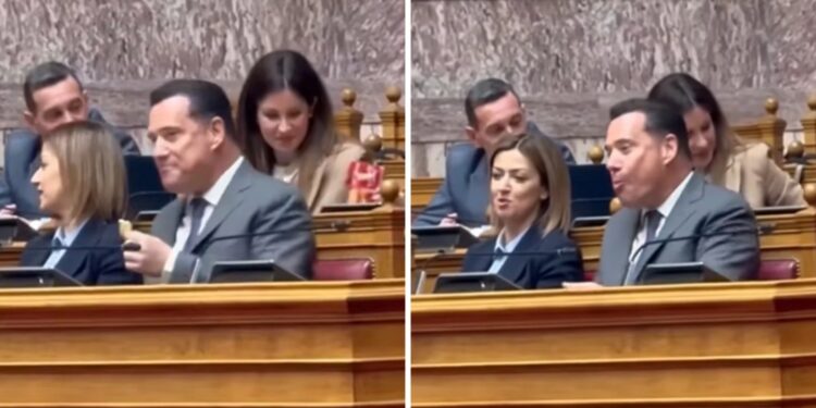 Η Ζωή Κωνσταντοπούλου ανέβασε τελικά στο TikTok τον Άδωνι Γεωργιάδη να τρώει κρακεράκι μέσα στη Βουλή – Συνεχίστηκε στην τηλεόραση η κόντρα (video)