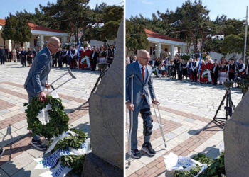 Συγκίνηση στον Άγιο Ευστράτιο: Η πρώτη δημόσια εμφάνιση του δημάρχου μετά την επέμβαση αφαίρεσης όγκου