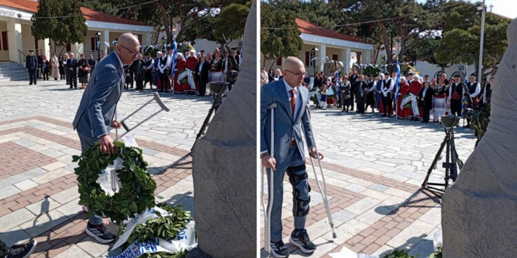 Συγκίνηση στον Άγιο Ευστράτιο: Η πρώτη δημόσια εμφάνιση του δημάρχου μετά την επέμβαση αφαίρεσης όγκου