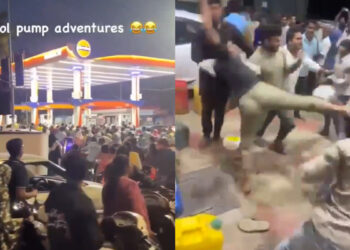 Χάος υπό τον φόβο έλλειψης καυσίμων: Ουρές χωρίς τέλος, σπρωξίματα και ξύλο σε βενζινάδικα (video)