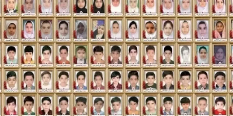Το Ιράν δημοσίευσε φωτογραφία των 168 παιδιών που σκοτώθηκαν στον βομβαρδισμό του σχολείου τους