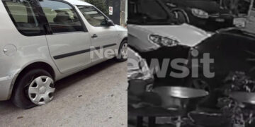 40χρονη υπό την επήρεια αλκοόλ πήρε «παραμάζωμα» 14 οχήματα προσπαθώντας να παρκάρει (video)