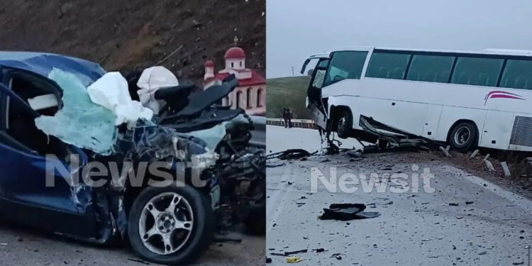 EKTAKTO: Τραγωδία το πρωί – Νεκρός ένας νεαρός μετά από σύγκρουση με λεωφορείο που θα παραλάμβανε μαθητές (video)