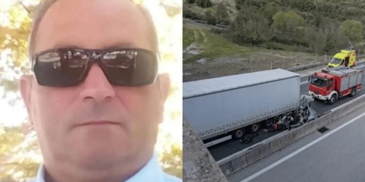 Θλίψη: Αυτός είναι ο άνθρωπος που έχασε τη ζωή του στην Εγνατία ενώ τοποθετούσε κώνους