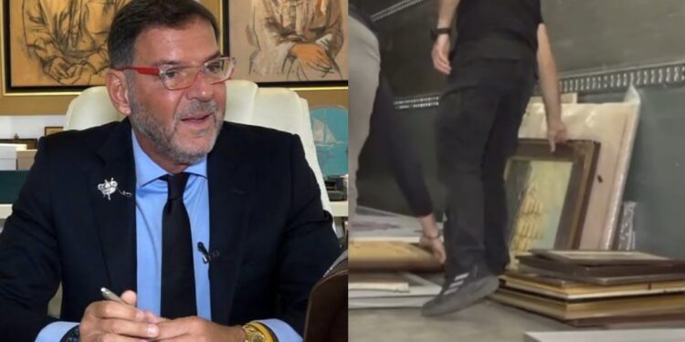 Γιώργος Τσαγκαράκης: Συμβαίνει τώρα – Αδειάζουν οι αποθήκες του και η γκαλερί, βρέθηκαν πάνω από 300 πλαστοί πίνακες και πολλά μετρητά