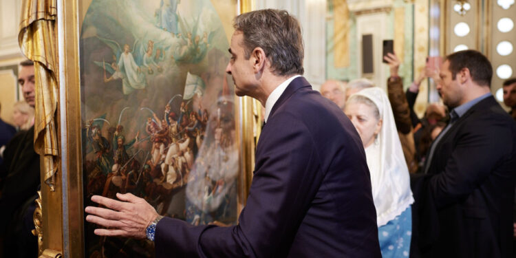 Ο δήμος Μεσολογγίου για τον ασπασμό του πίνακα του Βρυζάκη από τον πρωθυπουργό Κυριάκο Μητσοτάκη