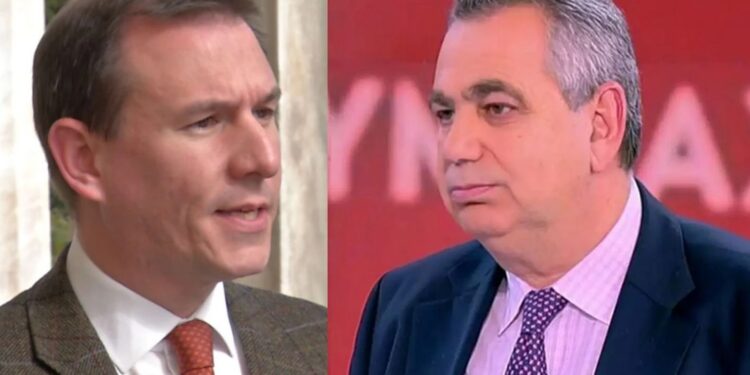 Σφοδρή σύγκρουση του διευθυντή του ΣΚΑΪ με τον βουλευτή Π. Δουδωνή: «Μιλάμε για παράνομο ρουσφέτι», «Θα κινηθώ νομικά. Είναι συκοφαντική δυσφήμιση»