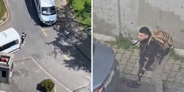 Η στιγμή που πυροβολούν τους τρομοκράτες στην Κωνσταντινούπολη (video)