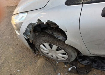 Σκύλος επιτέθηκε σε αυτοκίνητο – «Έφαγε» τα φτερά και τα λάστιχα του οχήματος, δείτε φωτογραφίες