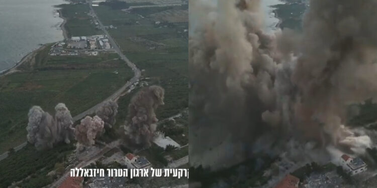 Οι IDF ισοπέδωσαν με 24 τόνους εκρηκτικά ένα υπόγειο οχυρό 140 μέτρων της Χεζμπολάχ – Εντυπωσιακό βίντεο