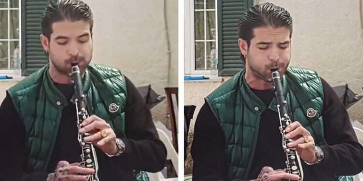 Άρης Μουγκοπέτρος: «Εδώ είμαι πάλι» – Παίζει πάλι κλαρίνο ένα χρόνο μετά τον σοβαρό τραυματισμό του από κροτίδα