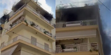 ΕΚΤΑΚΤΟ – ΤΡΑΓΩΔΙΑ: Νεκρή γυναίκα που εγκλωβίστηκε από τη φωτιά στο διαμέρισμα – Τραυματίστηκε οικιακή βοηθός και ένα παιδί (video)