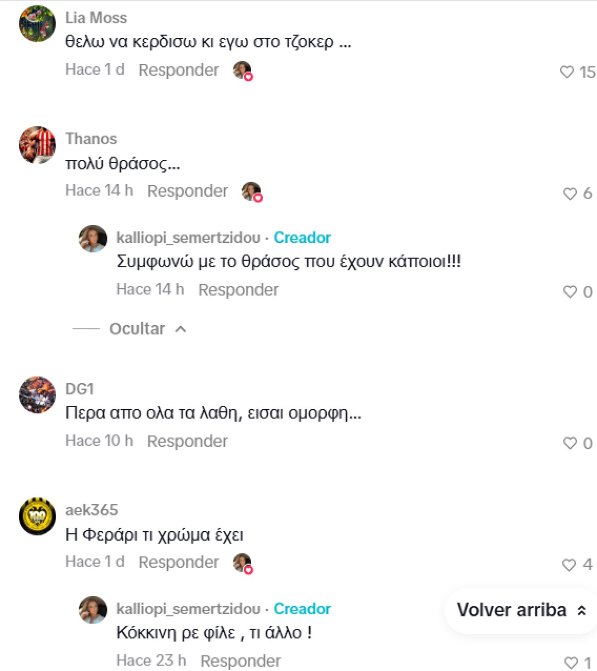 Τα σχόλια στην ανάρτηση της Σεμερτζίδου