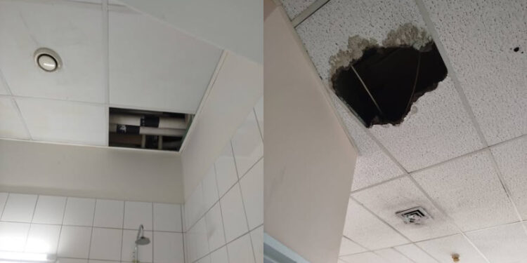 Θριάσιο νοσοκομείο: Κατέρρευσε τμήμα της οροφής στην ψυχιατρική κλινική – Τι καταγγέλλουν οι εργαζόμενοι