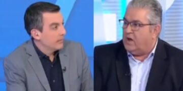 Επικός Δημήτρης Κουτσούμπας βάζει στην θέση του δημοσιογράφο της ΕΡΤ (video)