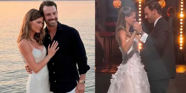 Αμαλία Κωστοπούλου – Τζέικ Μέντγουελ: Η εντυπωσιακή γαμήλια τούρτα και η φωτογραφία της Τζένης Μπαλατσινού