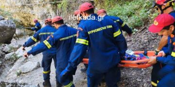 Σοκ στην Λευκάδα: Βράχος έπεσε στο κεφάλι 50χρονης στους καταρράκτες του Νυδριού – Οι γιατροί δίνουν μάχη για τη ζωή της