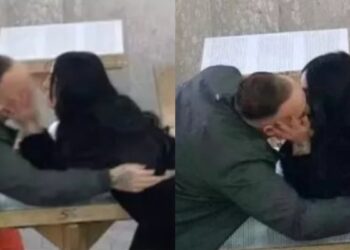 Γυναίκα περνά κάρτες SIM στον φυλακισμένο σύντροφό της με ένα φιλί στο στόμα – Πώς τους έπιασαν (video)