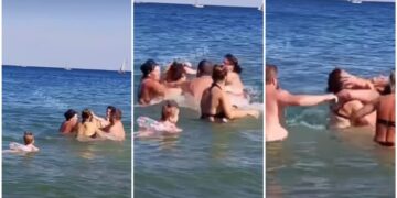 Άγριο ξύλο σε παραλία: Μαλλιοτράβηγμα και μπουνιές μέσα στη θάλασσα μπροστά στα μάτια έντρομου παιδιού!