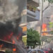 Φωτιά σε διώροφο κτίριο στην Καλλιθέα – Γυναίκα πήδηξε από το μπαλκόνι για να σωθεί από τις φλόγες (video)