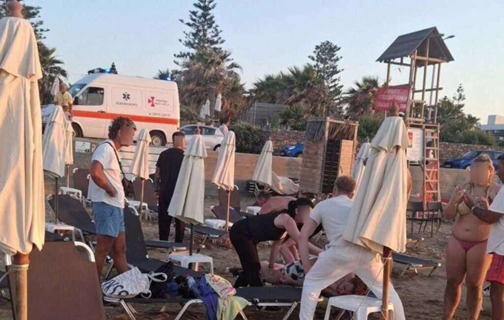 διάσωση Γερμανού τουρίστα στην Κρήτη