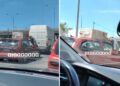 Εικόνα σοκ: Μεταφέρουν ψυγείο, χωρίς να είναι δεμένο! Αντί σχοινιού το κρατάει ένας κρεμασμένος από το παράθυρο!