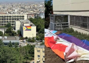 Σάλος στο ΑΠΘ: Έκοψαν και κατέβασαν τη σημαία του Pride από τη Νομική Σχολή (video)